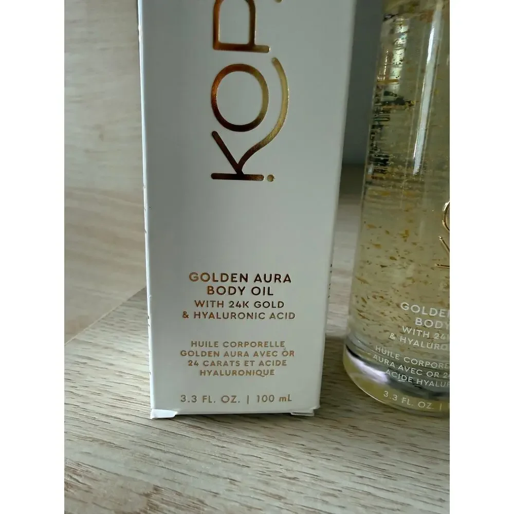 $42 Kopari Golden Aura Body Oil 24K Gold Hyaluronic Acid 3.3 oz